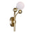 CWI Lighting Element 1 Light Wall Light, Sun Gold/Frosted