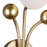 CWI Lighting Element 1 Light Wall Light, Sun Gold/Frosted