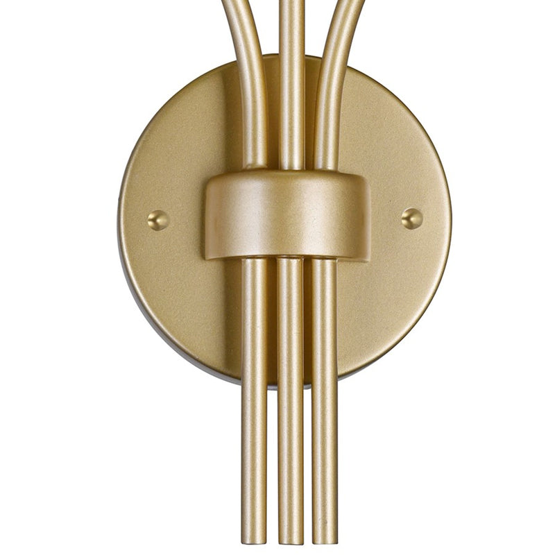 CWI Lighting Element 1 Light Wall Light, Sun Gold/Frosted