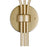 CWI Lighting Element 1 Light Wall Light, Sun Gold/Frosted