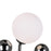 CWI Lighting Element 1 Light Wall Light, Polished Nickel/Frosted