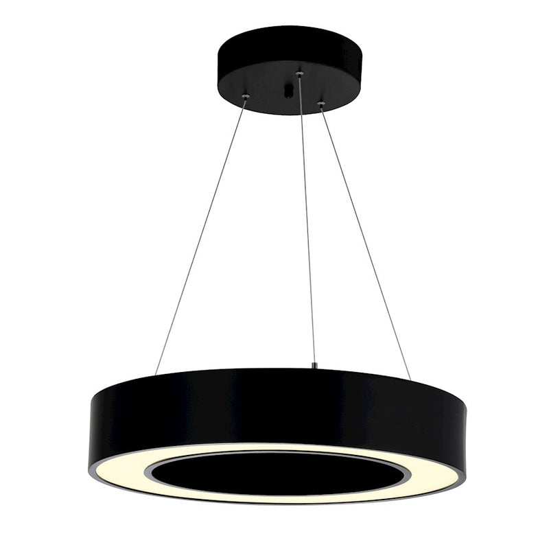 CWI Lighting Ringer Chandelier, Black