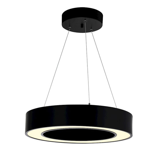 CWI Lighting Ringer Chandelier, Black - 1131P12-101