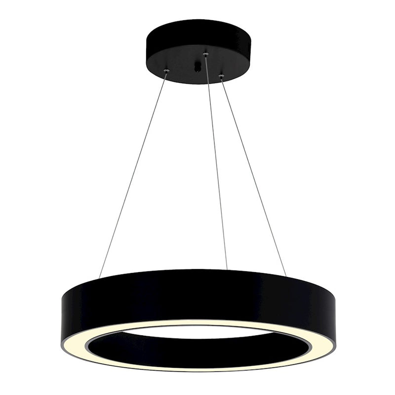 CWI Lighting Ringer Chandelier, Black