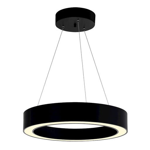 CWI Lighting Ringer Chandelier, Black
