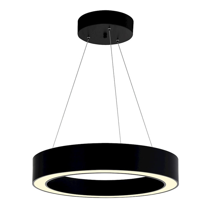 CWI Lighting Ringer Chandelier, Black