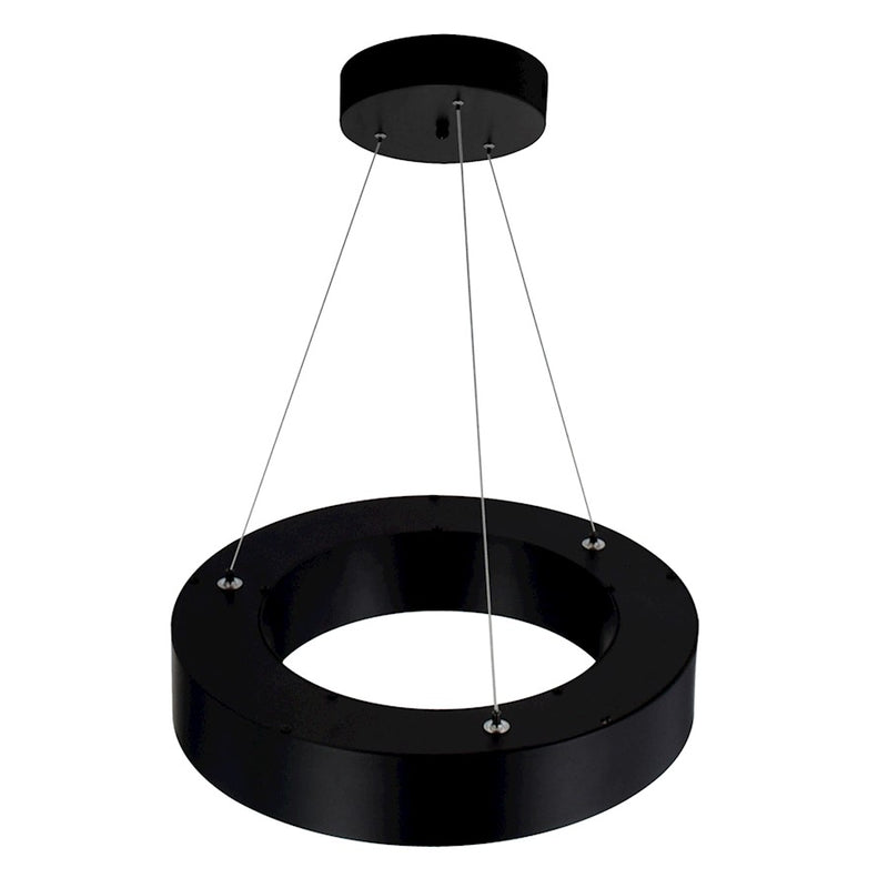 CWI Lighting Ringer Chandelier, Black