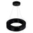CWI Lighting Ringer Chandelier, Black