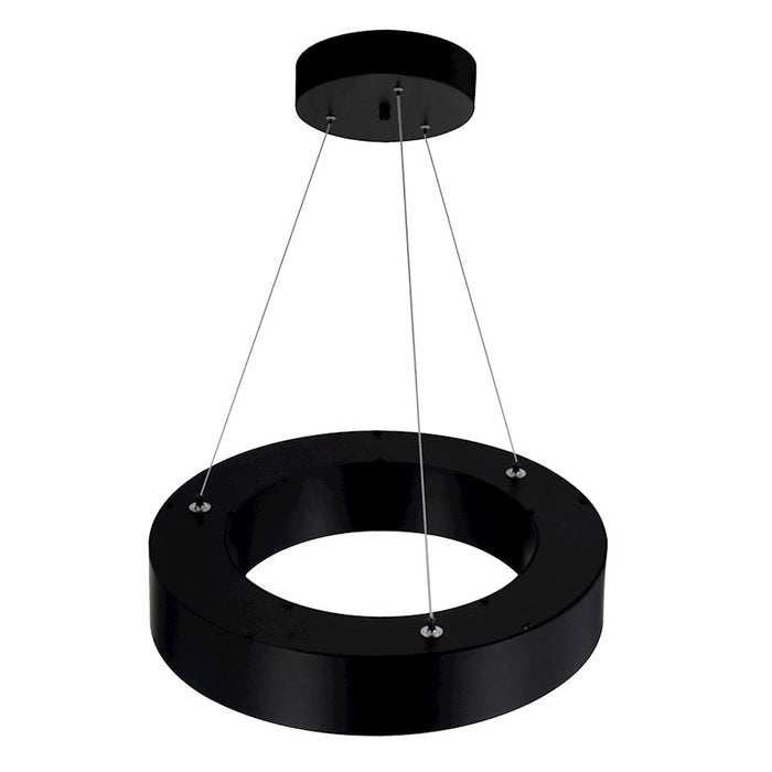 CWI Lighting Ringer Chandelier, Black