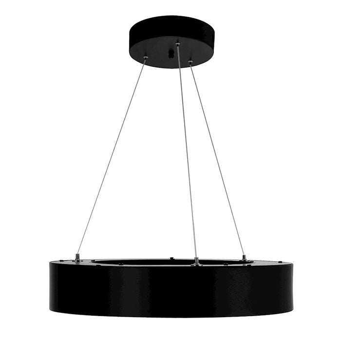 CWI Lighting Ringer Chandelier, Black