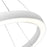 CWI Lighting Ringer Chandelier, White