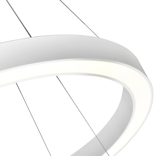 CWI Lighting Ringer Chandelier, White