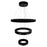 CWI Lighting Ringer Chandelier, Chrome