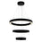 CWI Lighting Ringer Chandelier, Chrome