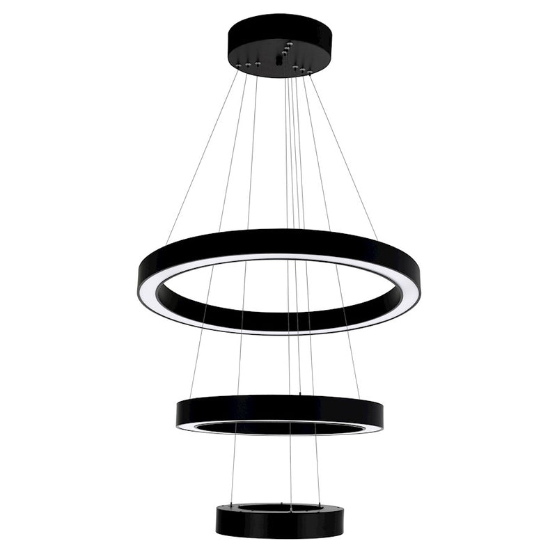 CWI Lighting Ringer Chandelier, Chrome