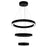 CWI Lighting Ringer Chandelier, Chrome