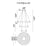 CWI Lighting Ringer Chandelier, Chrome