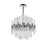 CWI Miroir 8 Light Chandelier, Polished Nickel/Clear - 1137P16-8-613