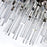 CWI Miroir 8 Light Chandelier, Polished Nickel/Clear