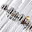CWI Miroir 8 Light Chandelier, Polished Nickel/Clear