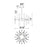 CWI Miroir 8 Light Chandelier, Polished Nickel/Clear
