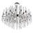 CWI Miroir 10 Light Chandelier, Polished Nickel/Clear