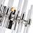 CWI Lighting Miroir 2 Light Wall Light, Polished Nickel/Clear
