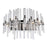 CWI Lighting Miroir 4 Light Vanity Light, Polished Nickel/Clear