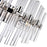 CWI Lighting Miroir 4 Light Vanity Light, Polished Nickel/Clear