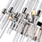 CWI Lighting Miroir 4 Light Vanity Light, Polished Nickel/Clear