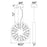 CWI Lighting Spiked 6 Light Chandelier, Polished Nickel