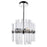 CWI Lighting Spiked 9 Light Chandelier, Polished Nickel