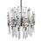 CWI Lighting Spiked 9 Light Chandelier, Polished Nickel