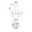 CWI Lighting Spiked 9 Light Chandelier, Polished Nickel