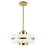 CWI Lighting Elementary 1-Lt Down 12" Pendant, Pearl Gold/White - 1143P12-1-270