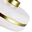 CWI Lighting Elementary 1-Lt Down 12" Pendant, Pearl Gold/White