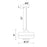CWI Lighting Elementary 1-Lt Down 12" Pendant, Pearl Gold/White