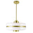 CWI Lighting Elementary 1-Lt Down 16" Pendant, Pearl Gold/White