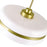 CWI Lighting Elementary 1-Lt Down 16" Pendant, Pearl Gold/White