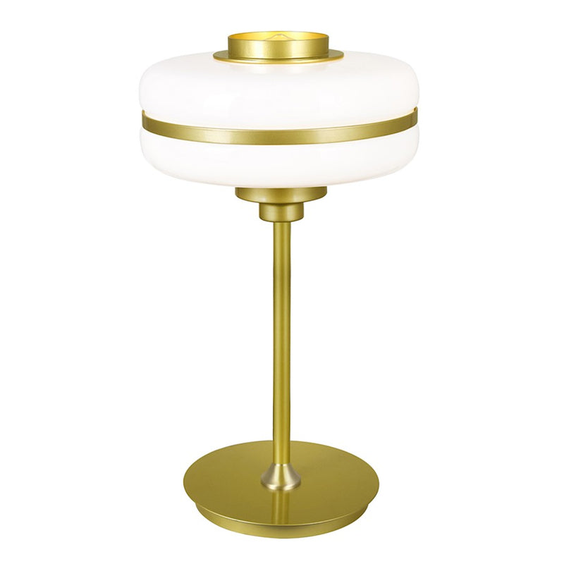 CWI Lighting Elementary 1 Light Table Lamp, Pearl Gold/White