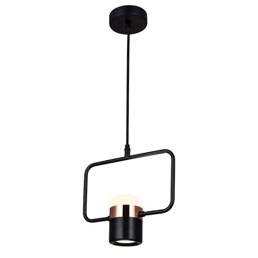 CWI Lighting Moxie 10" Down Mini Pendant, Black