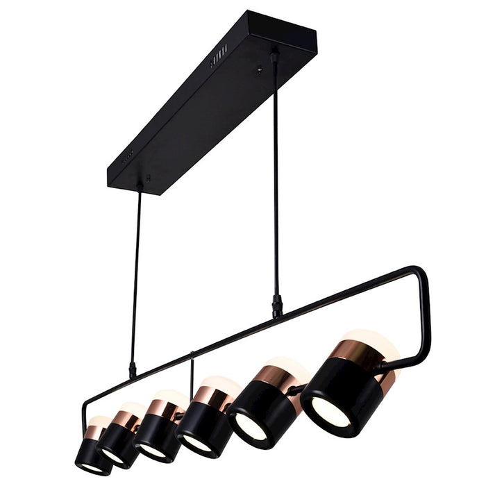 CWI Lighting Moxie 45" Chandelier, Black