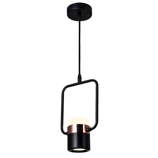 CWI Lighting Moxie 6" Down Mini Pendant, Black