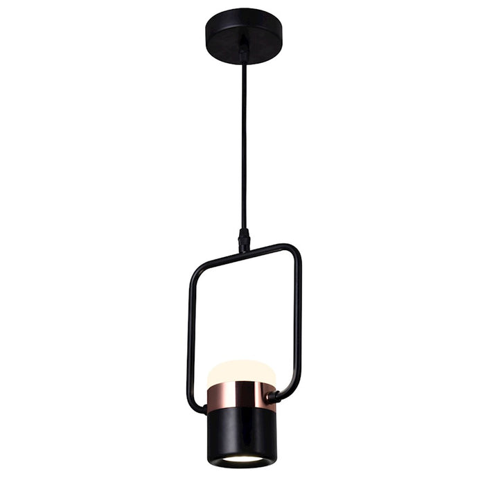 CWI Lighting Moxie 6" Down Mini Pendant, Black