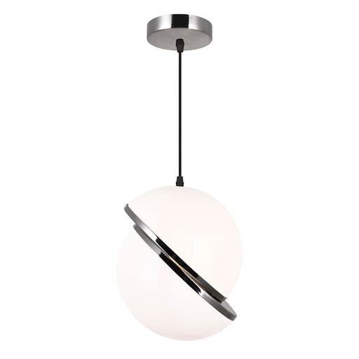 CWI Lighting Gemini 1 Light Mini Pendant, Polished Nickel - 1148P10-1-613