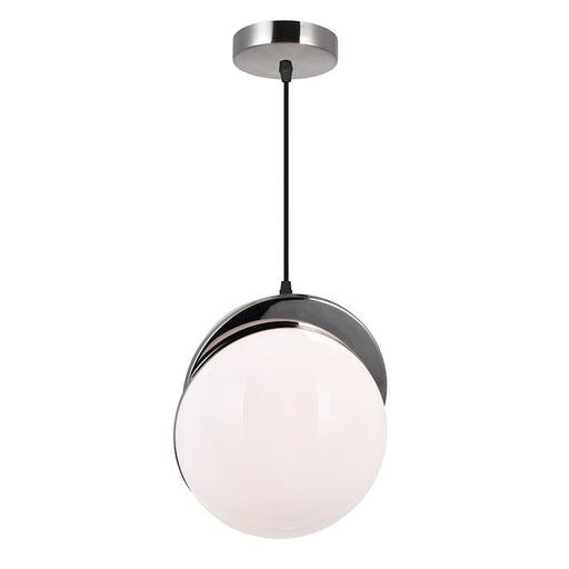 CWI Lighting Gemini 1 Light Mini Pendant, Polished Nickel