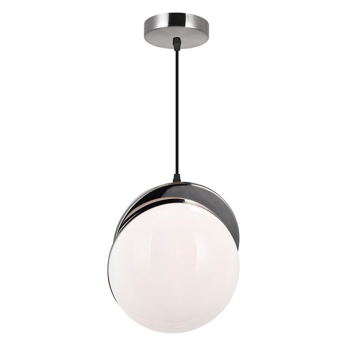 CWI Lighting Gemini 1 Light Mini Pendant, Polished Nickel