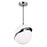 CWI Lighting Gemini 1 Light Mini Pendant, Polished Nickel