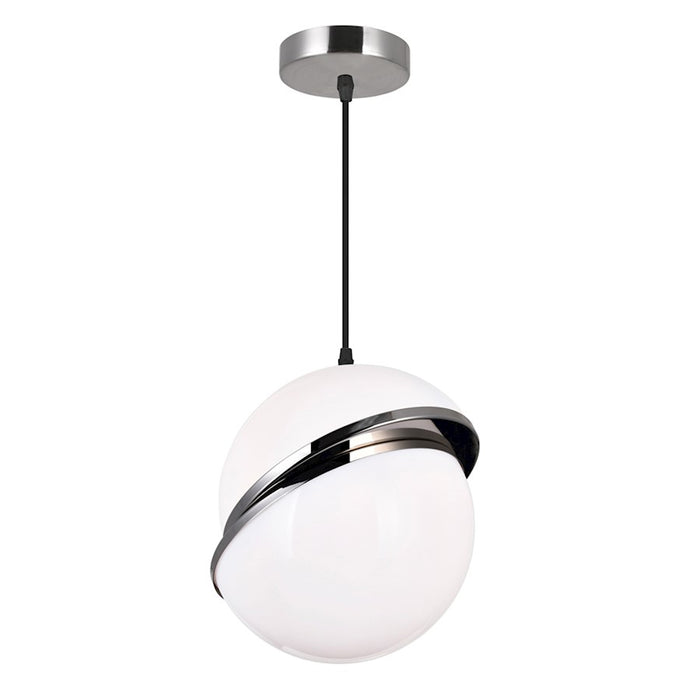 CWI Lighting Gemini 1 Light Mini Pendant, Polished Nickel
