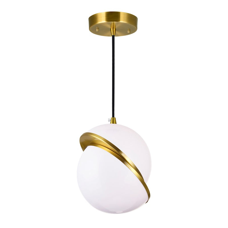 CWI Lighting Gemini 1 Light Mini Pendant, Brass